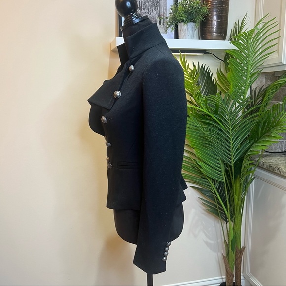 Ann Taylor Wool Double Breasted Military Style Jacket 0 - Picture 4 of 8